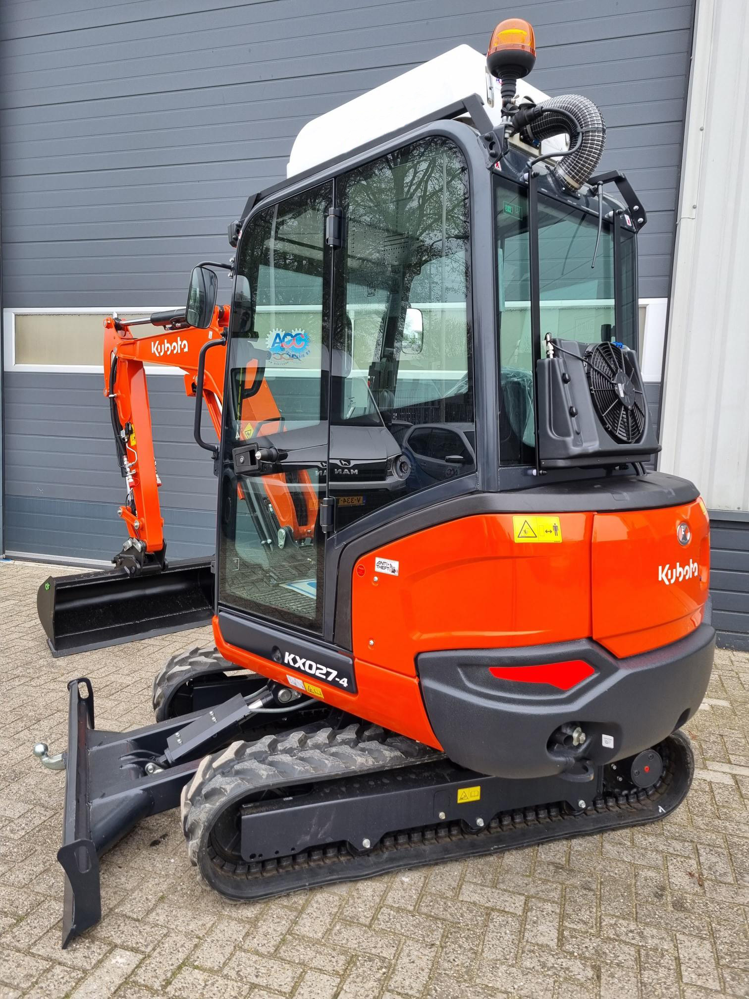 Kubota acc airco filteroverdruksysteem zonder BMAir